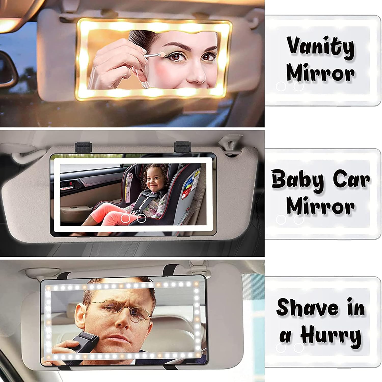 Mivora Car Makeup Mirror