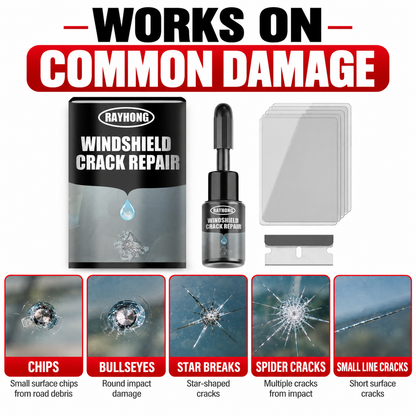 🚗 Windshield Crack Repair Kit – Easy DIY Repair for Chips & Small Cracks 🔧