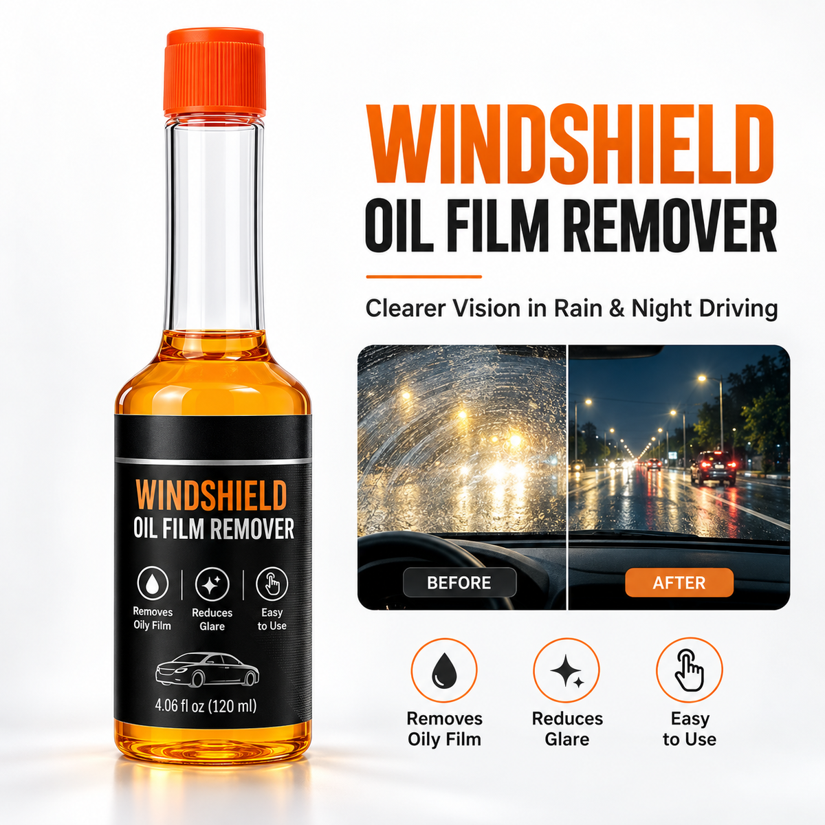 Windshield Water Repellent Coating – Rainproof Nano Glass Protector for Cars